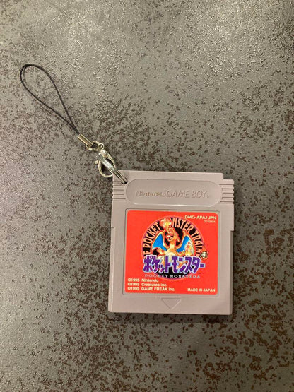 Game Boy Cartridge Pokémon Red Keychain A
