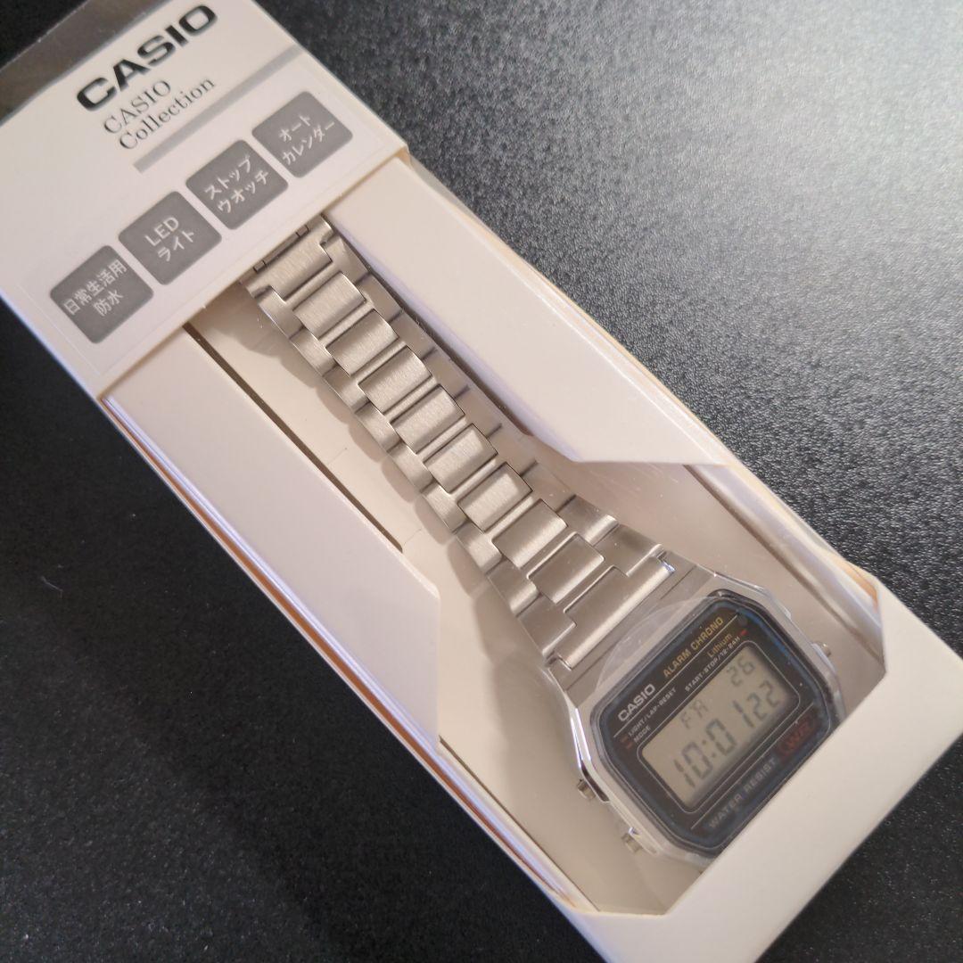 [New Unopened] Casio Digital Watch Casio Stainless Steel Retro Model