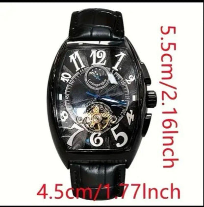 New Unworn Men's Watch Gold Black Automatic Watch