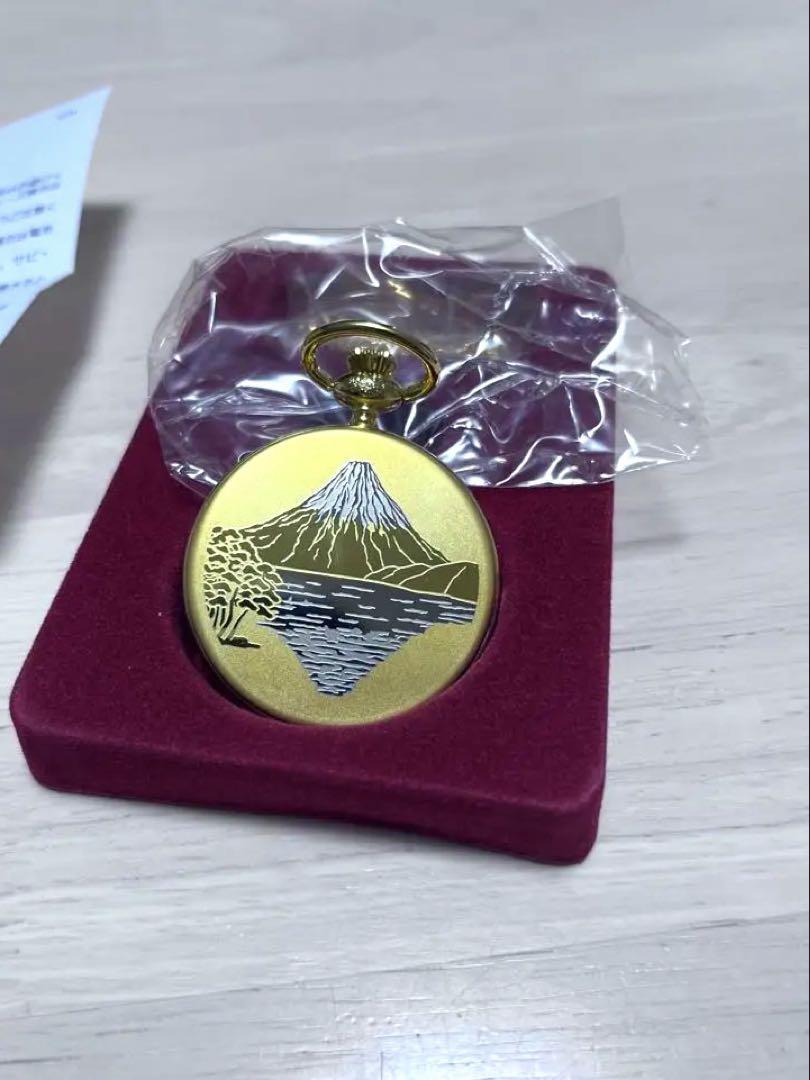 Original Pocket Watch Japan Map & Mt. Fuji Design