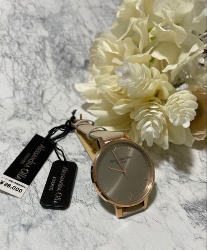 Alessandra Olla Pink Gold Ladies Watch