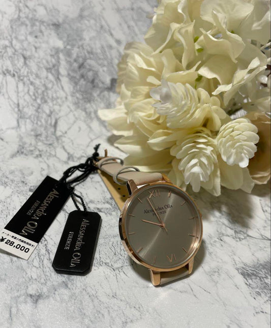 Alessandra Olla Pink Gold Ladies Watch