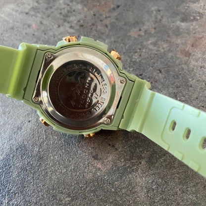TEDONG Ladies Digital Watch with Multi-Function LED Green