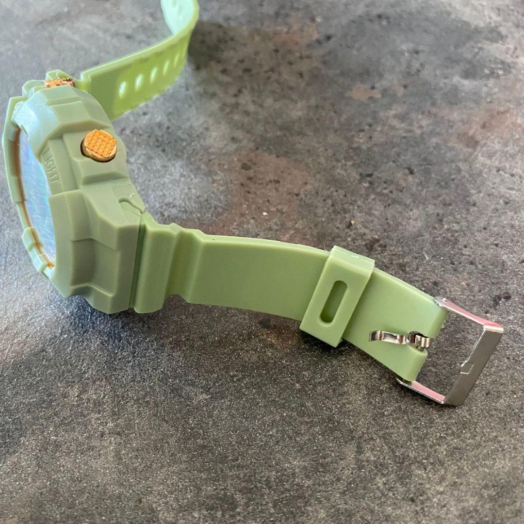 TEDONG Ladies Digital Watch with Multi-Function LED Green