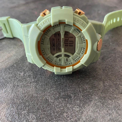 TEDONG Ladies Digital Watch with Multi-Function LED Green