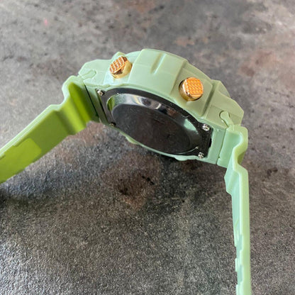 TEDONG Ladies Digital Watch with Multi-Function LED Green