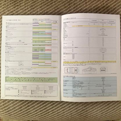 Out-of-print Toyota MR-S Catalog and Original Accessory Catalog