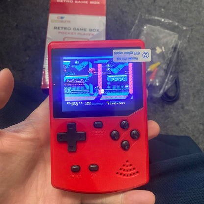 Retro Game Box Portable Game Console Red 400 Game Set