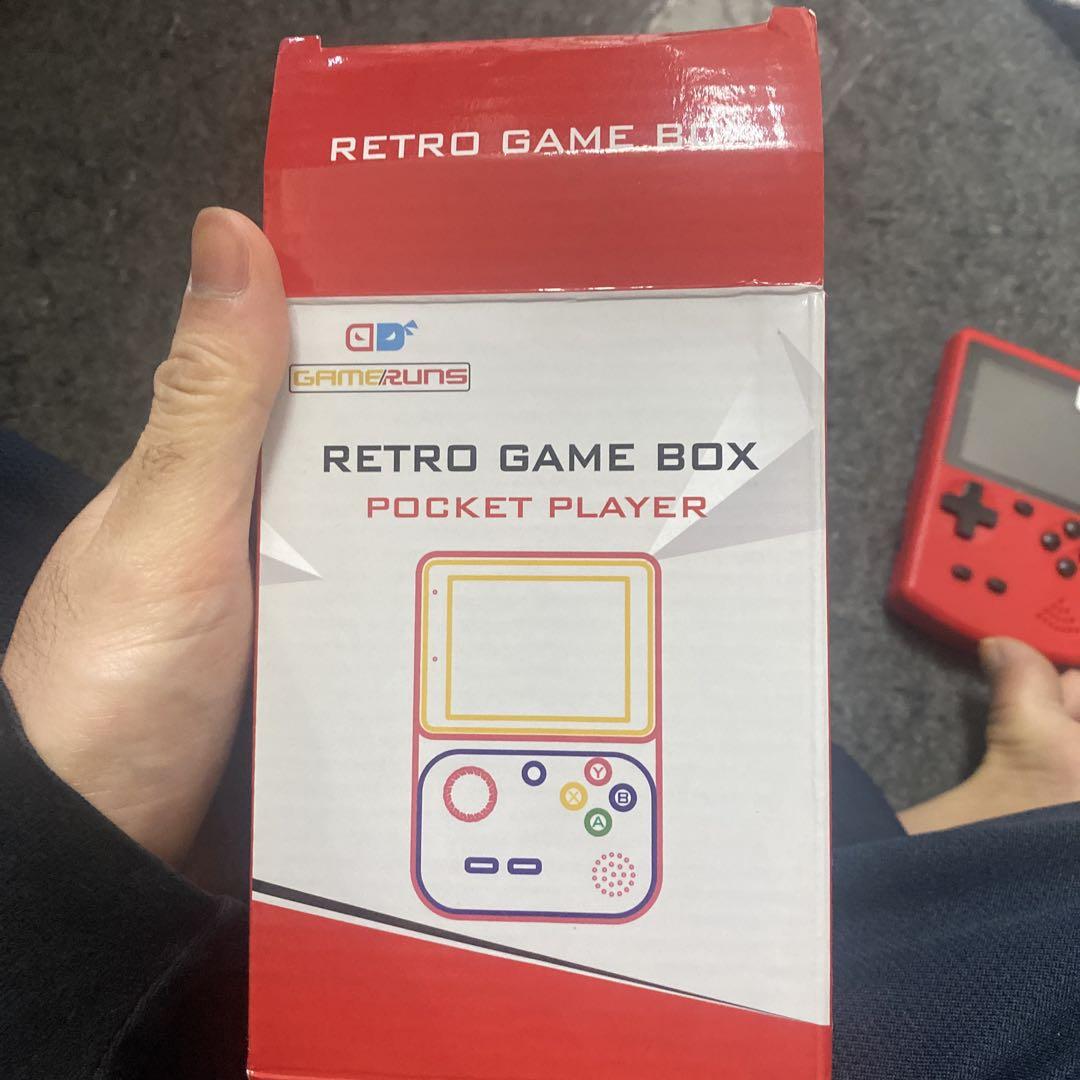 Retro Game Box Portable Game Console Red 400 Game Set