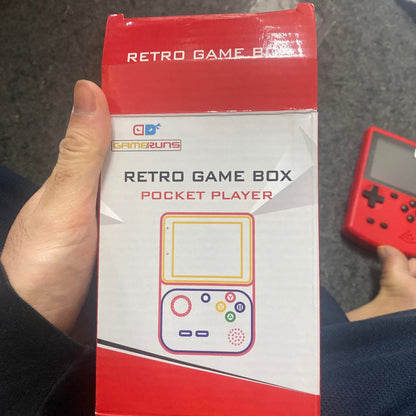 Retro Game Box Portable Game Console Red 400 Game Set