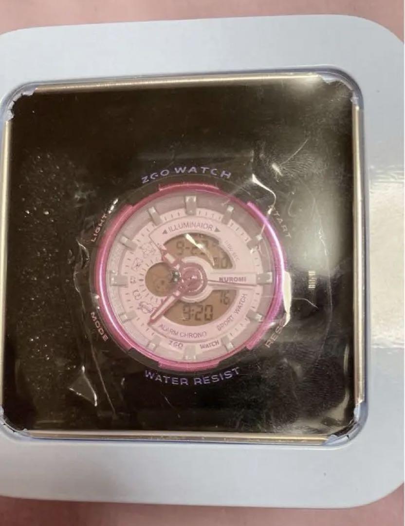 New Kuromi Watch④ with 2-3 Bonus Items, Overseas Limited Edition, Analog-Digital Dual Display