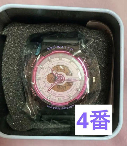 New Kuromi Watch④ with 2-3 Bonus Items, Overseas Limited Edition, Analog-Digital Dual Display