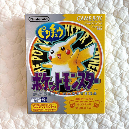 [Limited Time] Pokémon Pikachu Game Boy Yellow Box with Map