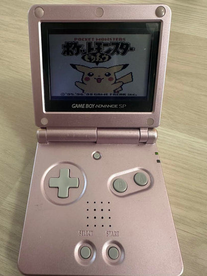 Game Boy Advance SP Pearl Pink Set with Charger and Bonus