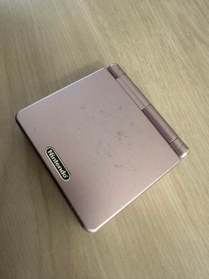Game Boy Advance SP Pearl Pink Set with Charger and Bonus