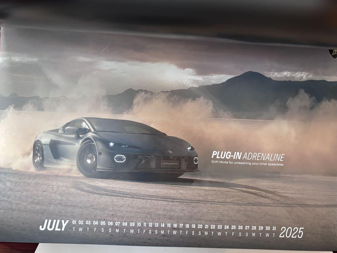 Lamborghini Plug-in Excellence 2025 Calendar