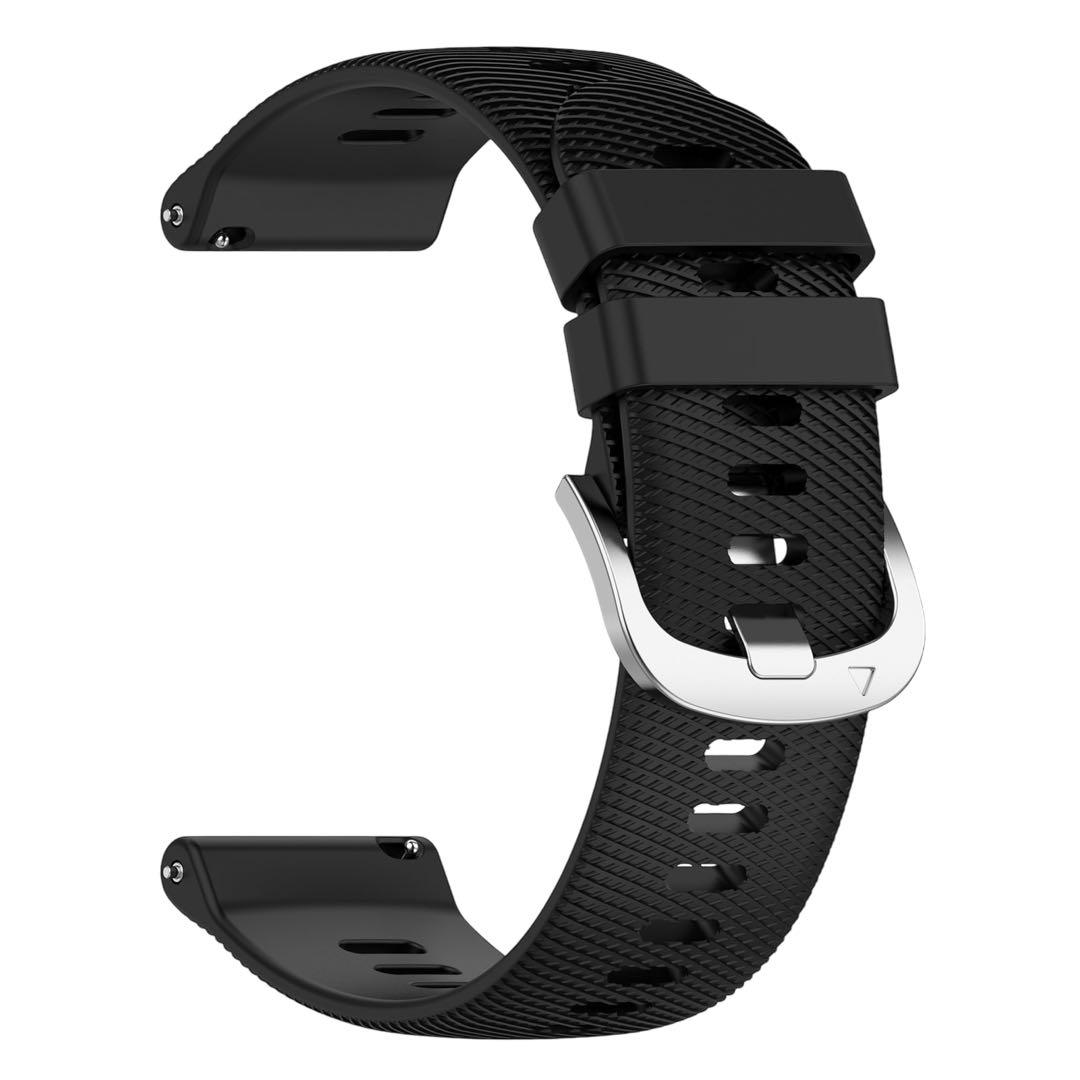 New Watch Strap 1.8cm No Tools Required Silicon Material Black Lightweight