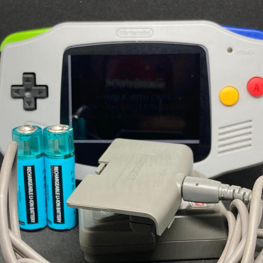 GBAIPS LCD SFC Color & AC Adapter & AA Battery Pack