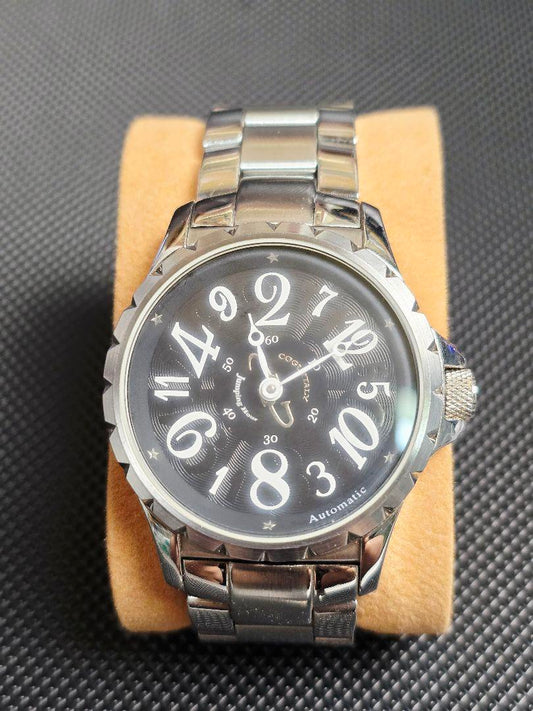 TM097 Automatic Black Arabic Numbers Men's Watch