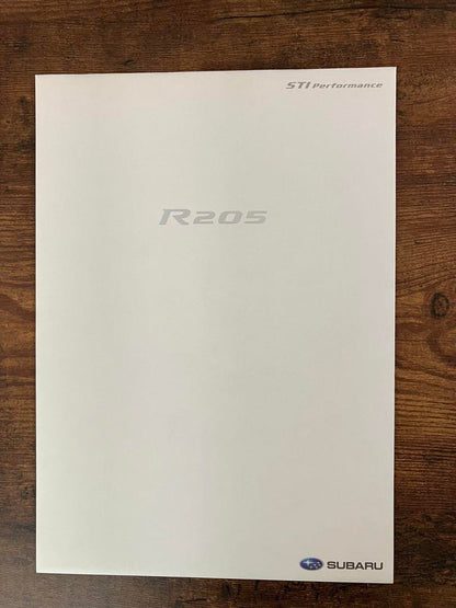 SUBARU Impreza R205 Catalog