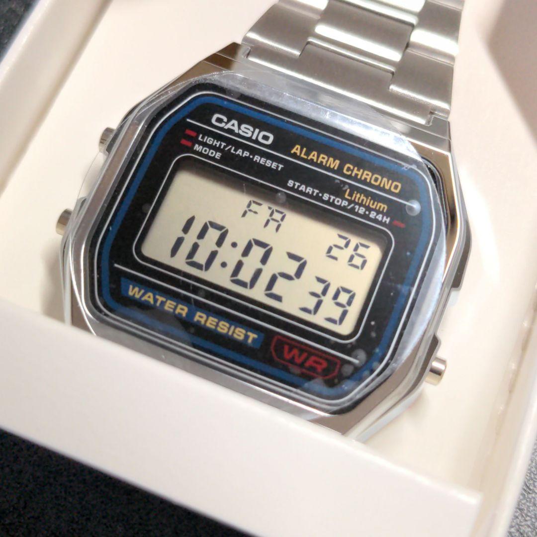 New Unopened CASIO Digital Watch Stainless Steel Retro Model