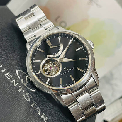 [Box Included] Orient Star Automatic Winding Reverse Display Watch DA02-C0-B Black