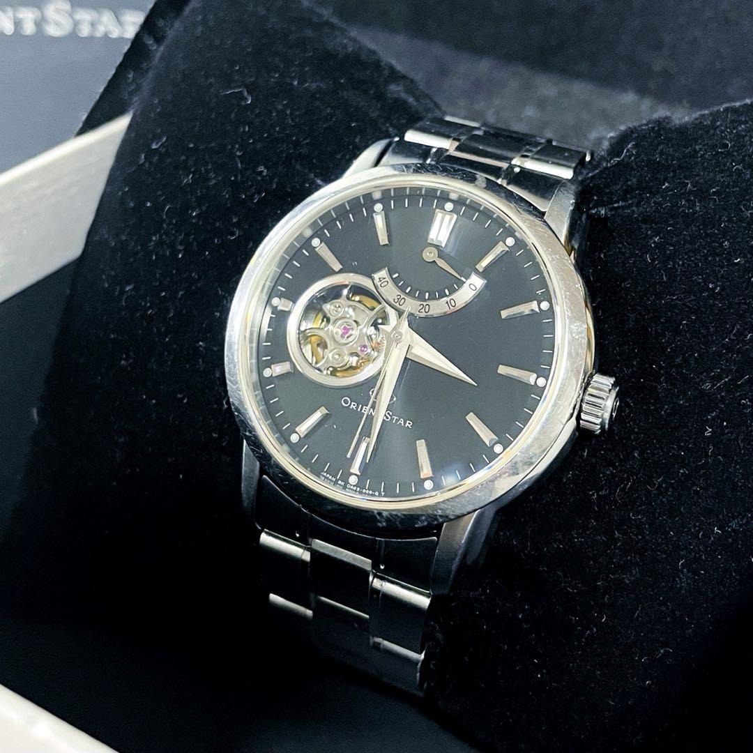 [Box Included] Orient Star Automatic Winding Reverse Display Watch DA02-C0-B Black
