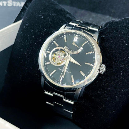 [Box Included] Orient Star Automatic Winding Reverse Display Watch DA02-C0-B Black