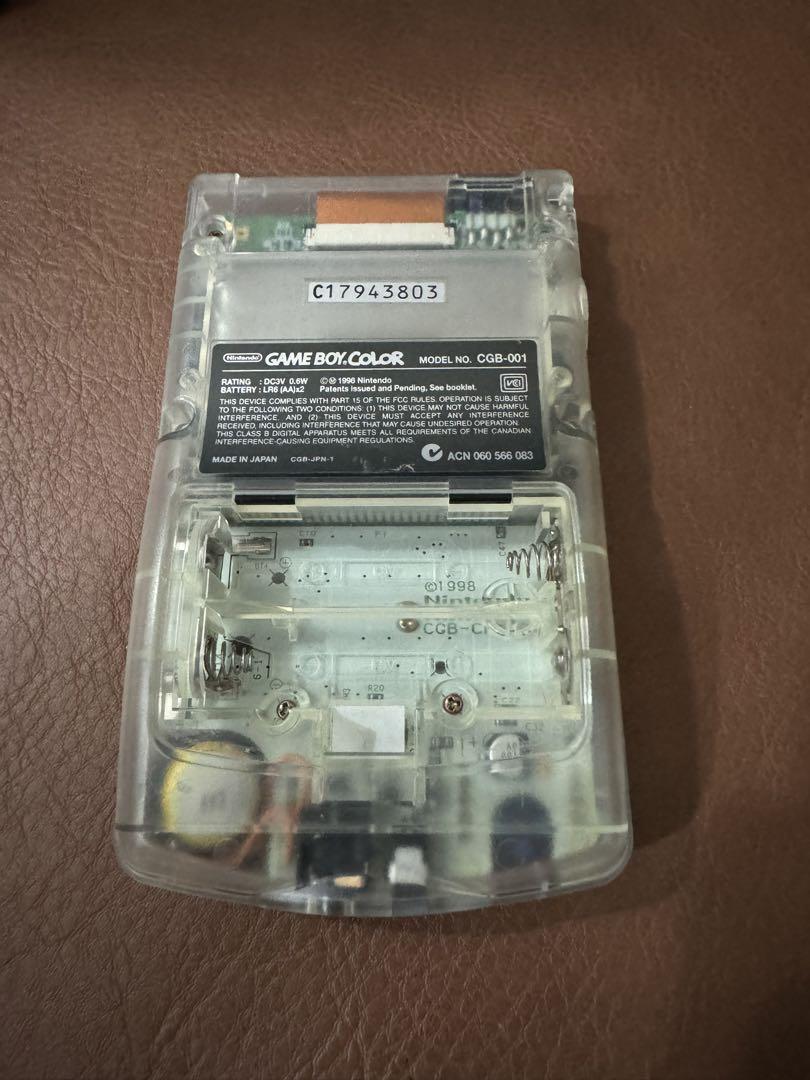 Nintendo Game Boy Color CGB-001 Clear