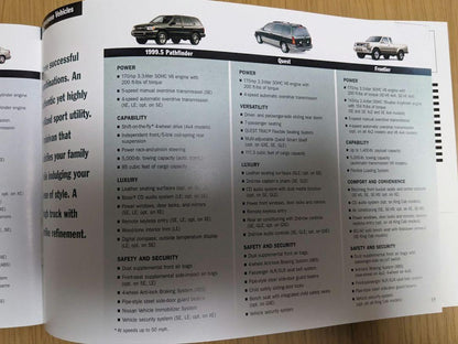 Nissan North America Comprehensive Catalog 1999