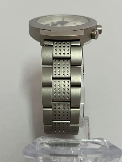 [Extremely Fine Condition] Peugeot Watch - Chronograph - Silver Gray & Black - Battery Replaced