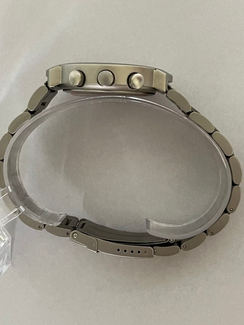 [Extremely Fine Condition] Peugeot Watch - Chronograph - Silver Gray & Black - Battery Replaced