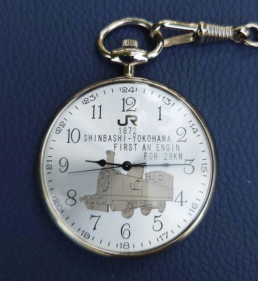 125th Anniversary of Railway Opening Commemorative Pocket Watch Silver