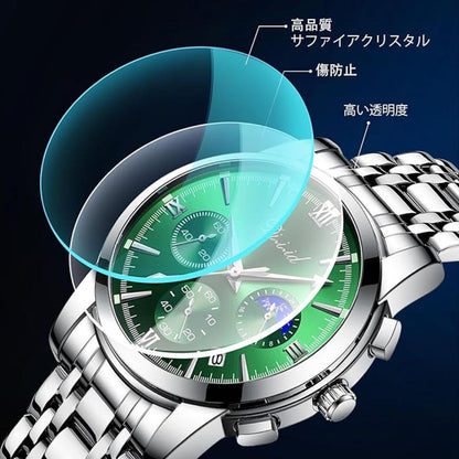 Men's Quartz Chronograph Watch Popular Business Wristwatch