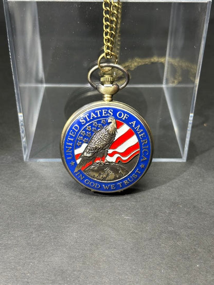 Pocket Watch American Antique Bronze Import
