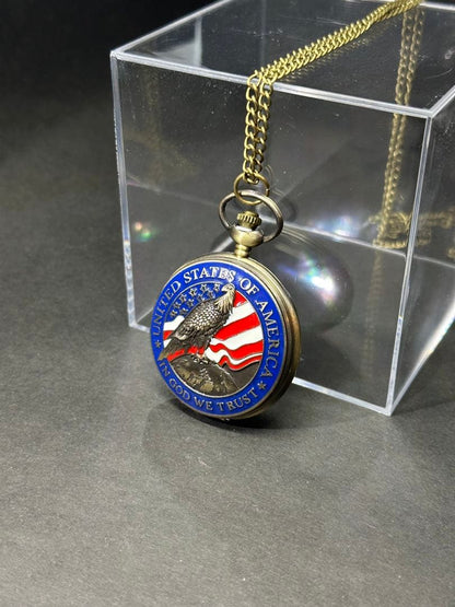 Pocket Watch American Antique Bronze Import