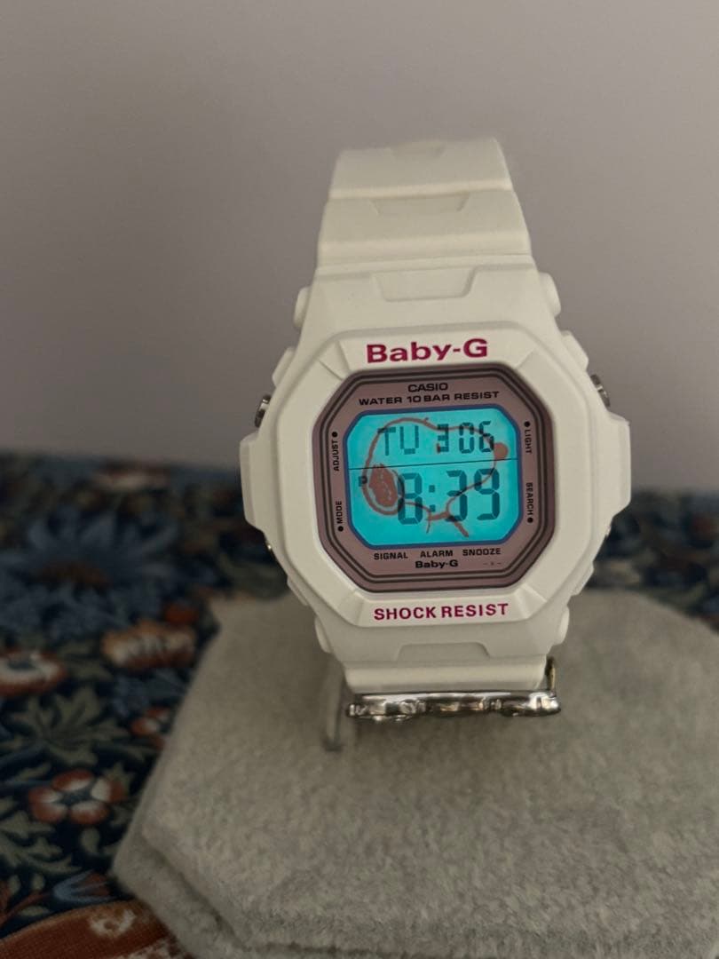Limited Edition * [Operational] Snoopy Baby-G White Digital Watch