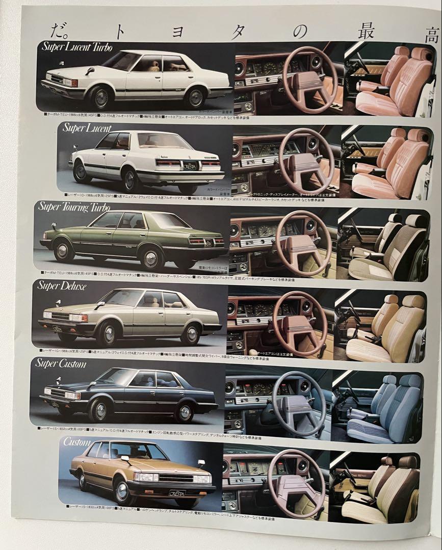 New Cresta GX70, 71 Simplified Catalog