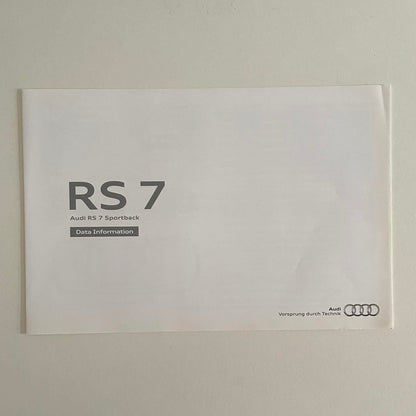 Audi RS7 RS4 and Audi Magazine 3-Book Set