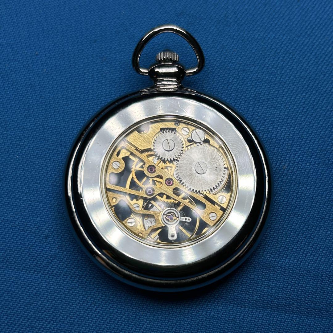 Mechanical and Battery Quartz Pocket Watch 2-Piece Set