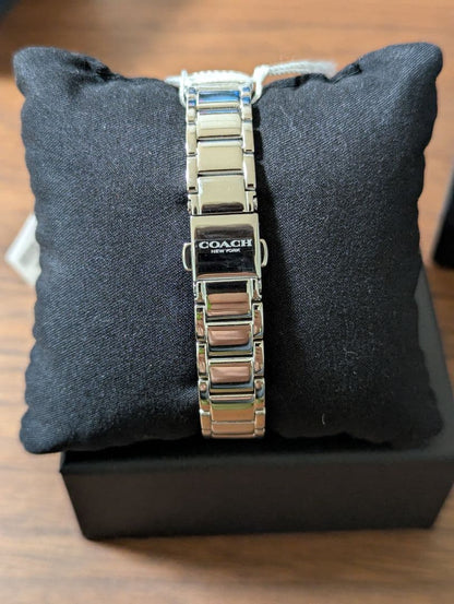 New Coach Silver Analog Watch