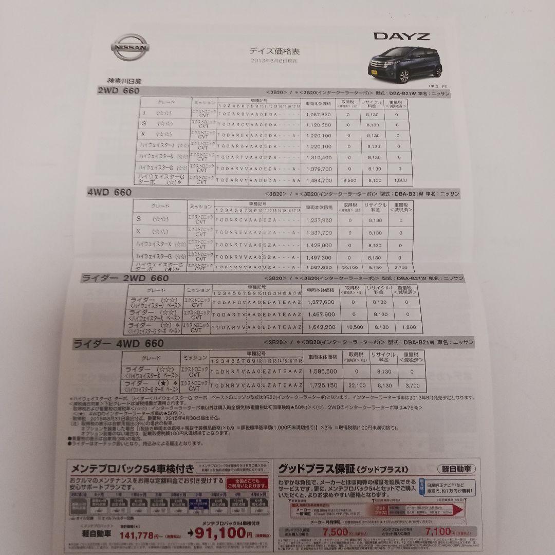 Nissan DAYZ Catalog