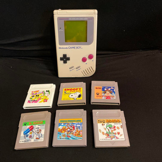 Game Boy Console and 6 Games Set