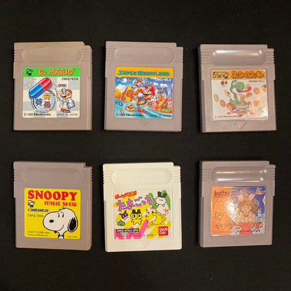 Game Boy Console and 6 Games Set