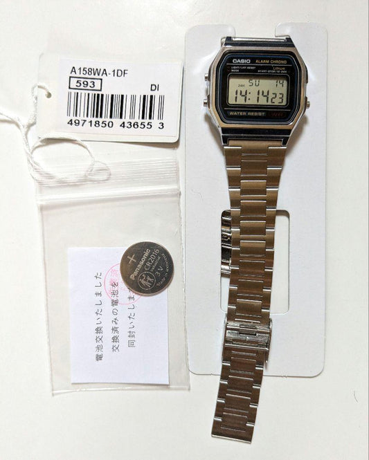 Battery Replaced CASIO A158WA-1