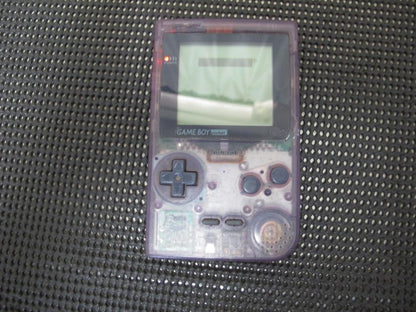 Nintendo GAME BOY pocket Clear Purple Power On Ready