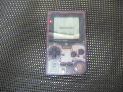Nintendo GAME BOY pocket Clear Purple Power On Ready