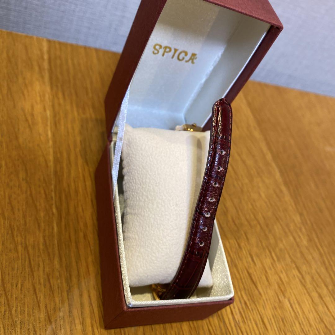 SPICA Leather Winding Watch Red Leather