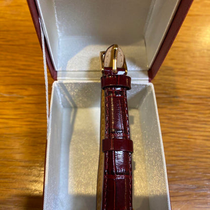 SPICA Leather Winding Watch Red Leather