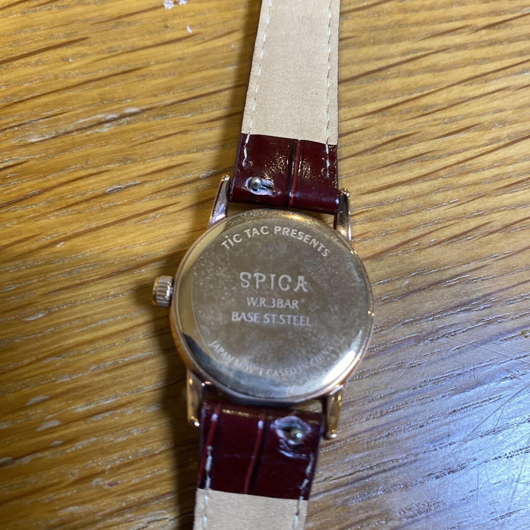 SPICA Leather Winding Watch Red Leather